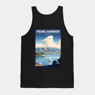 Pearl Harbour Travel Poster Tank Top